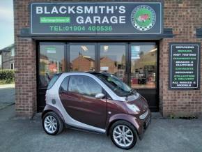 SMART FORTWO COUPE 2006 (06) at Blacksmith Garage Stockton on Forest